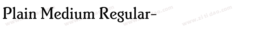 Plain Medium Regular字体转换